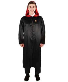 Adult Men's Fantasy Novel Series Wizard Black Robe Cloak Costume | Suitable for Halloween | Flame-retardant Synthetic Fabric