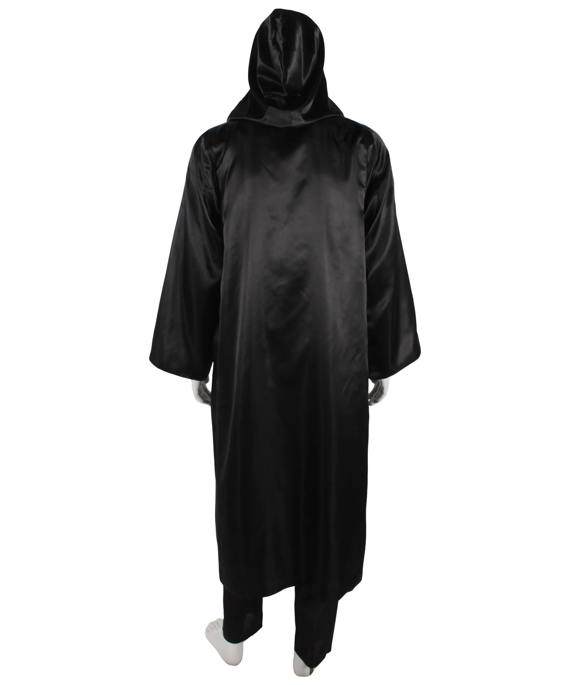 Adult Men's Fantasy Novel Series Wizard Black Robe Cloak Costume | Suitable for Halloween | Flame-retardant Synthetic Fabric