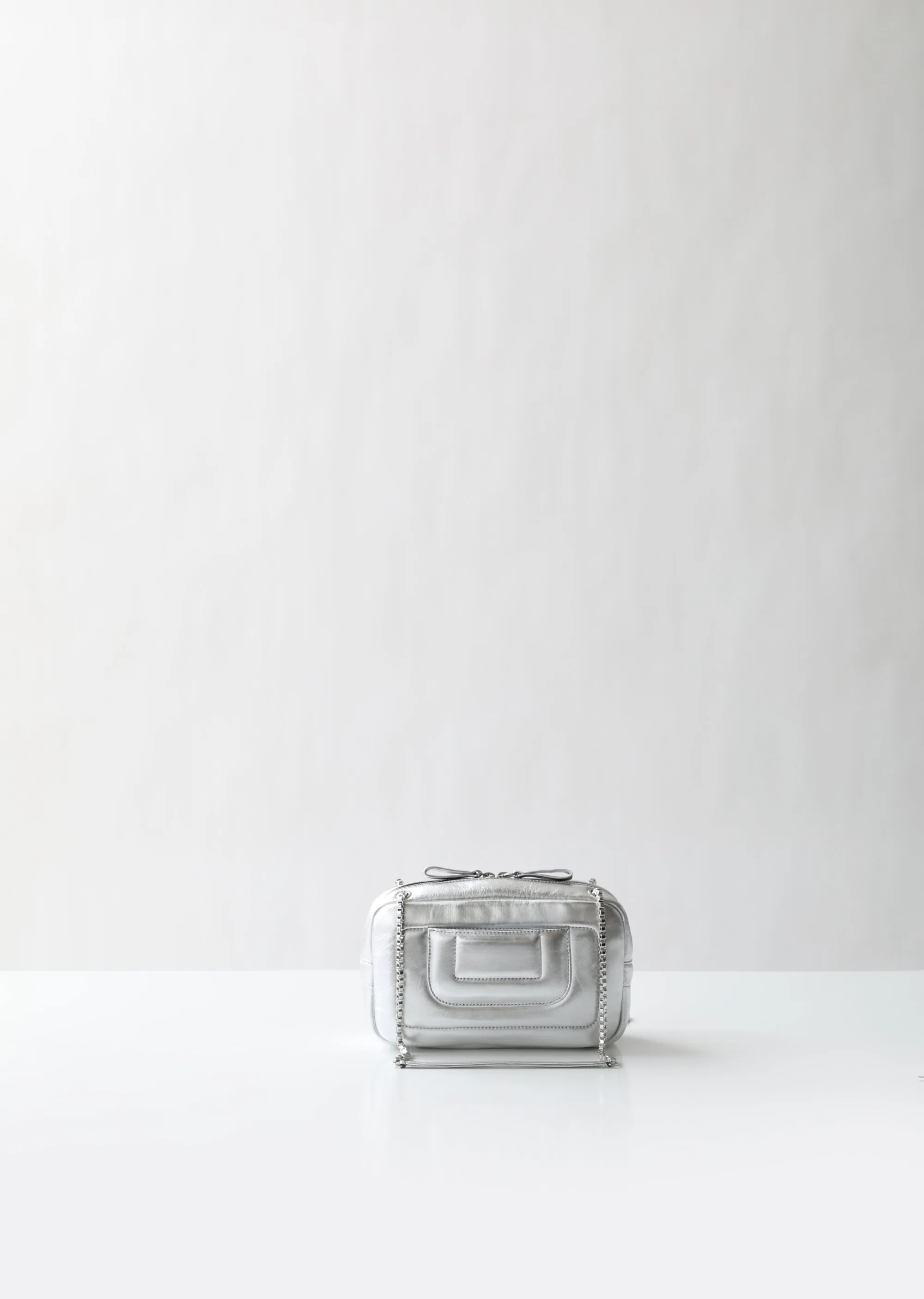 Alpha Pad Metallic Shoulder Bag