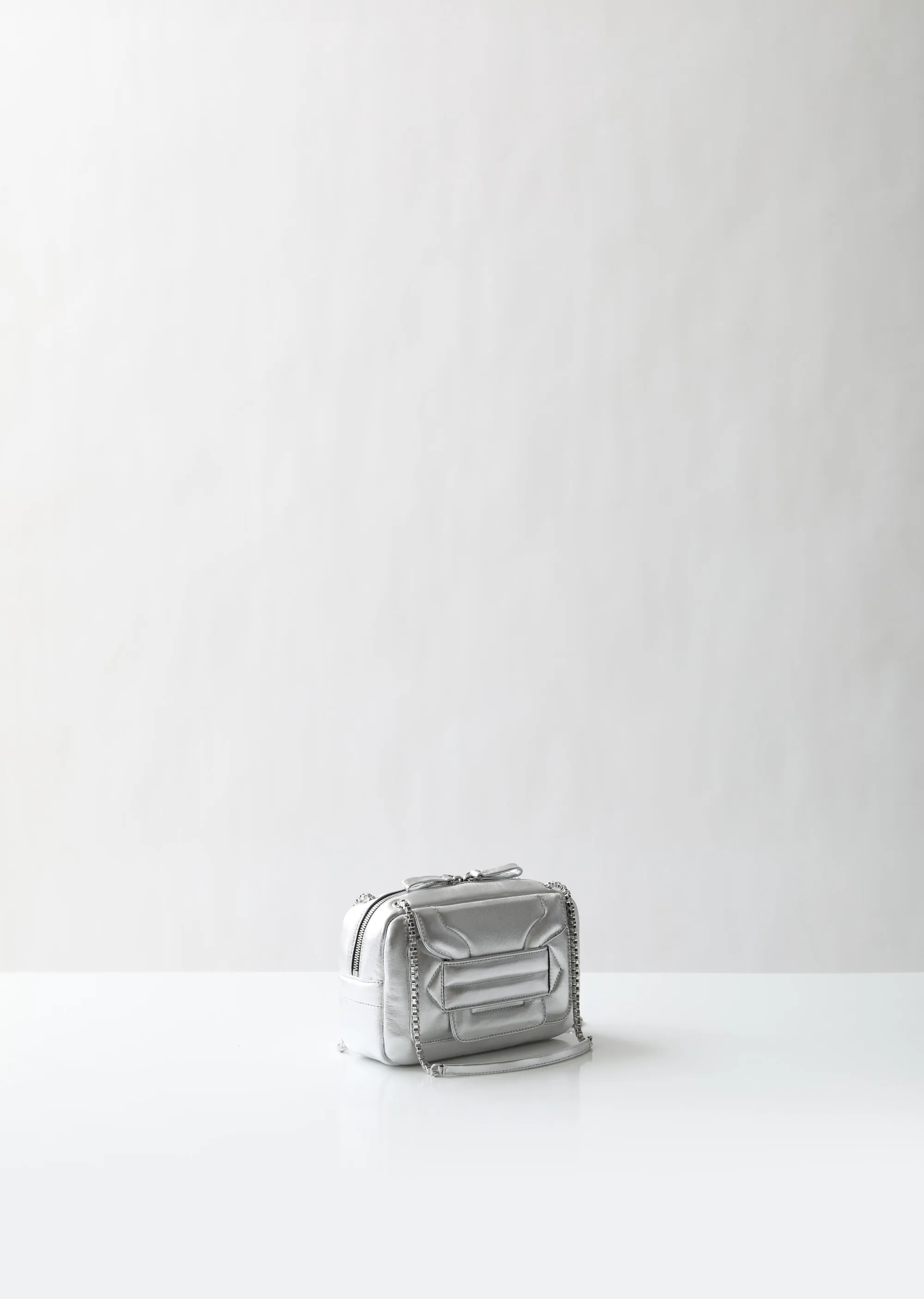 Alpha Pad Metallic Shoulder Bag