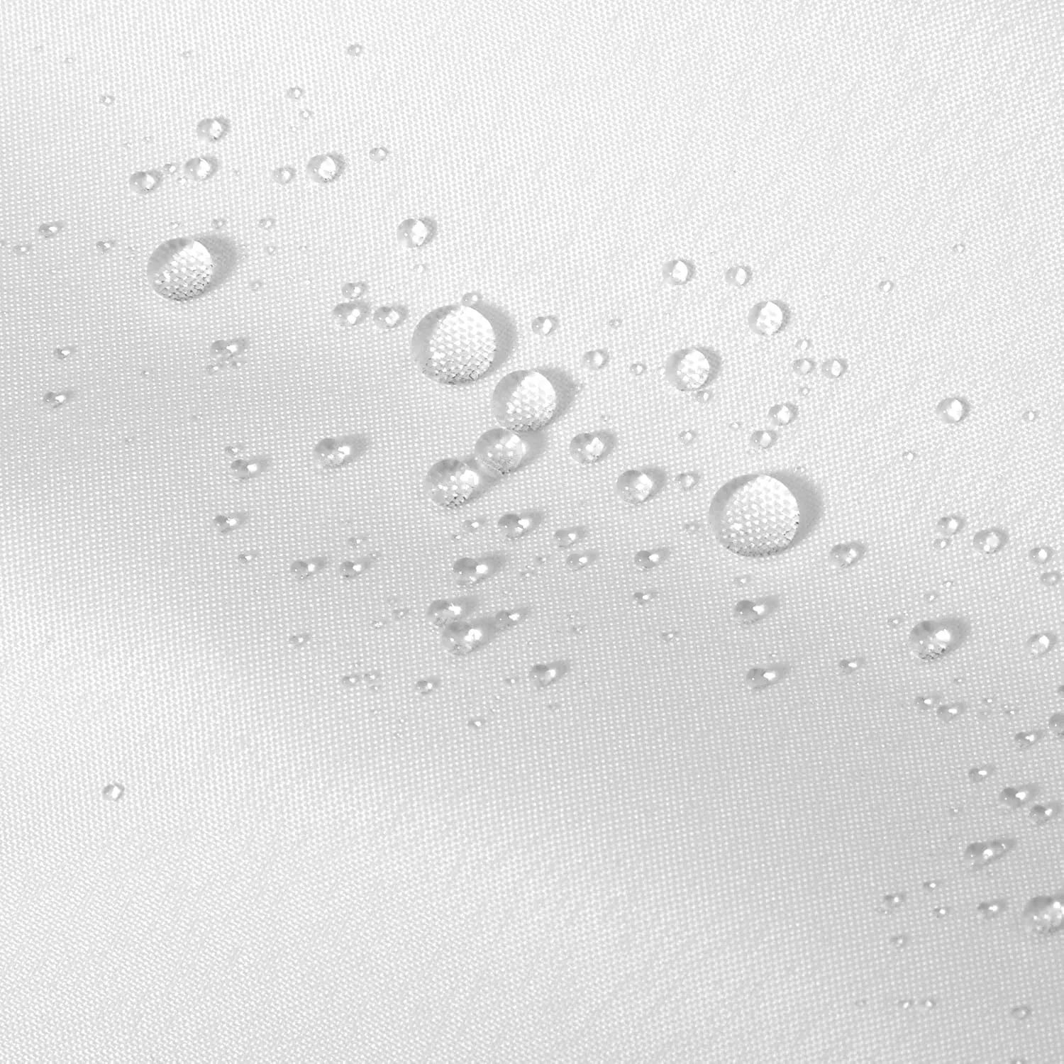 ALYVIA SPRING Waterproof Fabric Shower Curtain Liner with 3 Magnets - Soft Hotel Quality Cloth Shower Liner, Light-Weight & Machine Washable - Standard Size 72x72, White