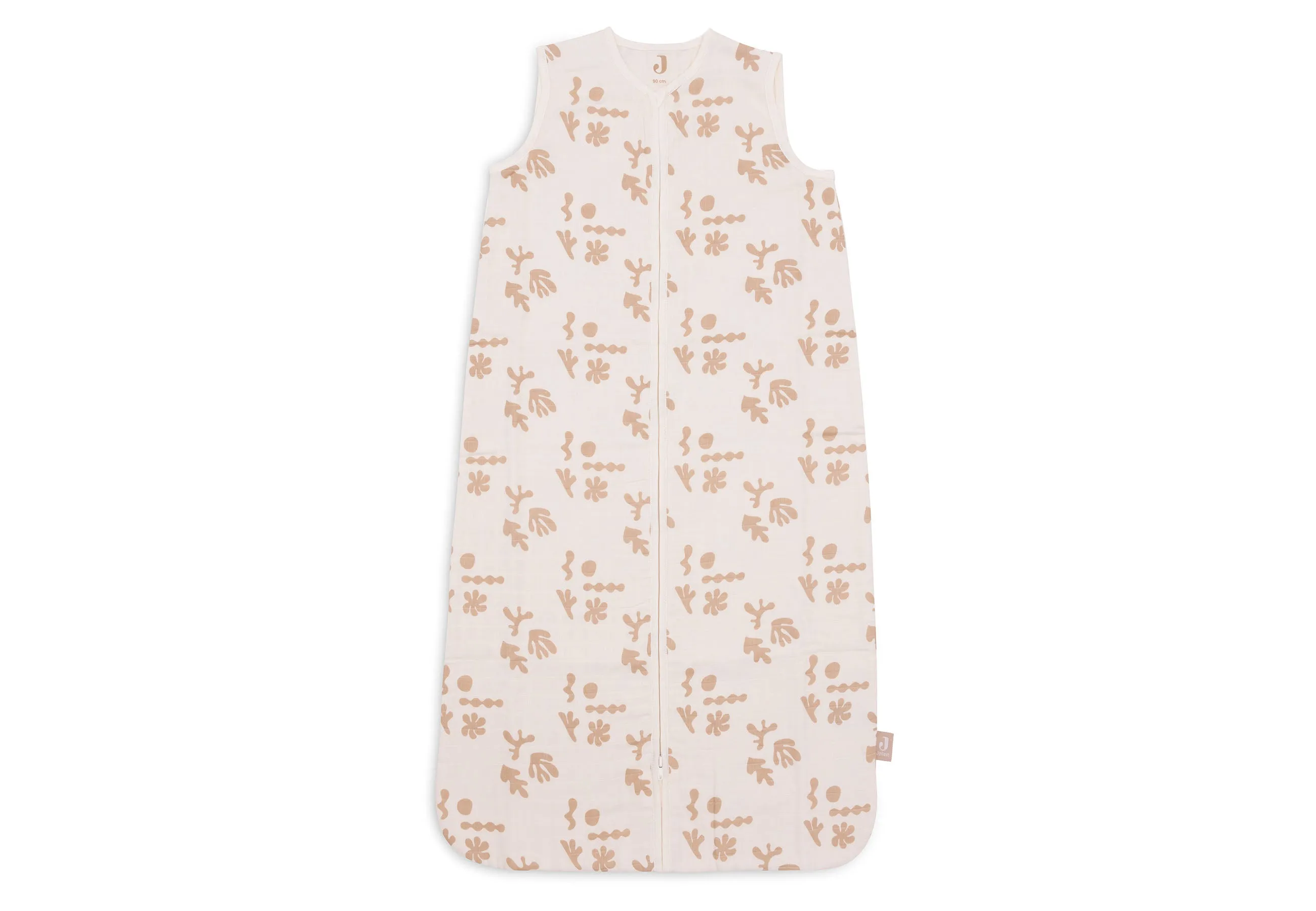 Baby Sleeping Bag Muslin 90cm Funky - Biscuit