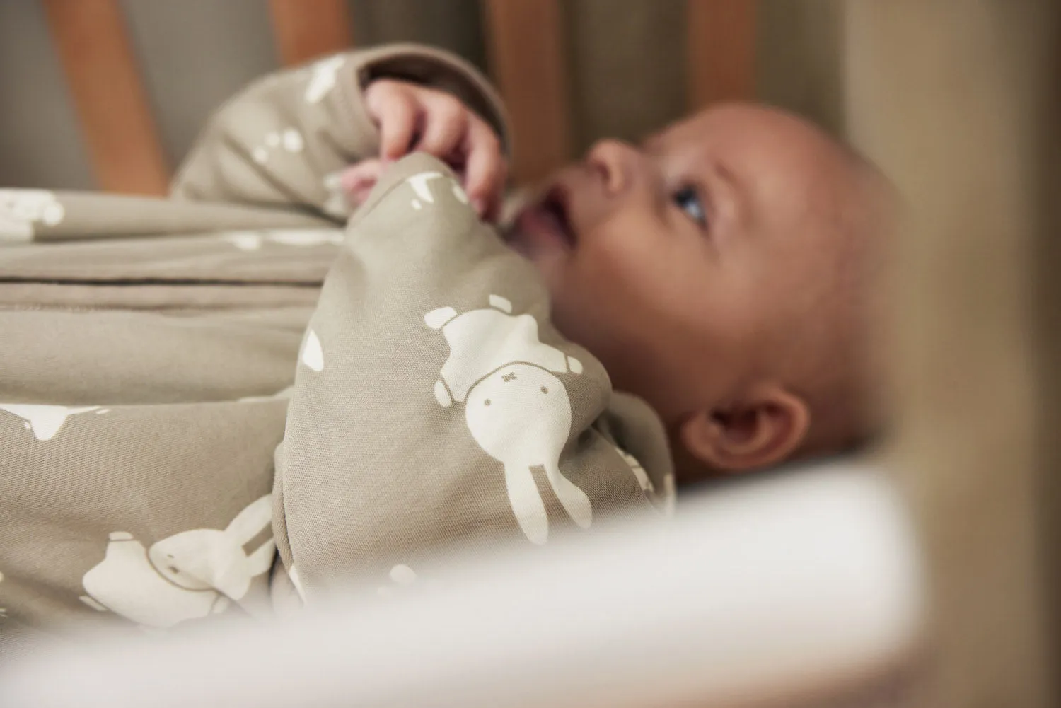 Baby Sleeping Bag Removable Sleeves 110cm Miffy  Snuffy - Olive Green