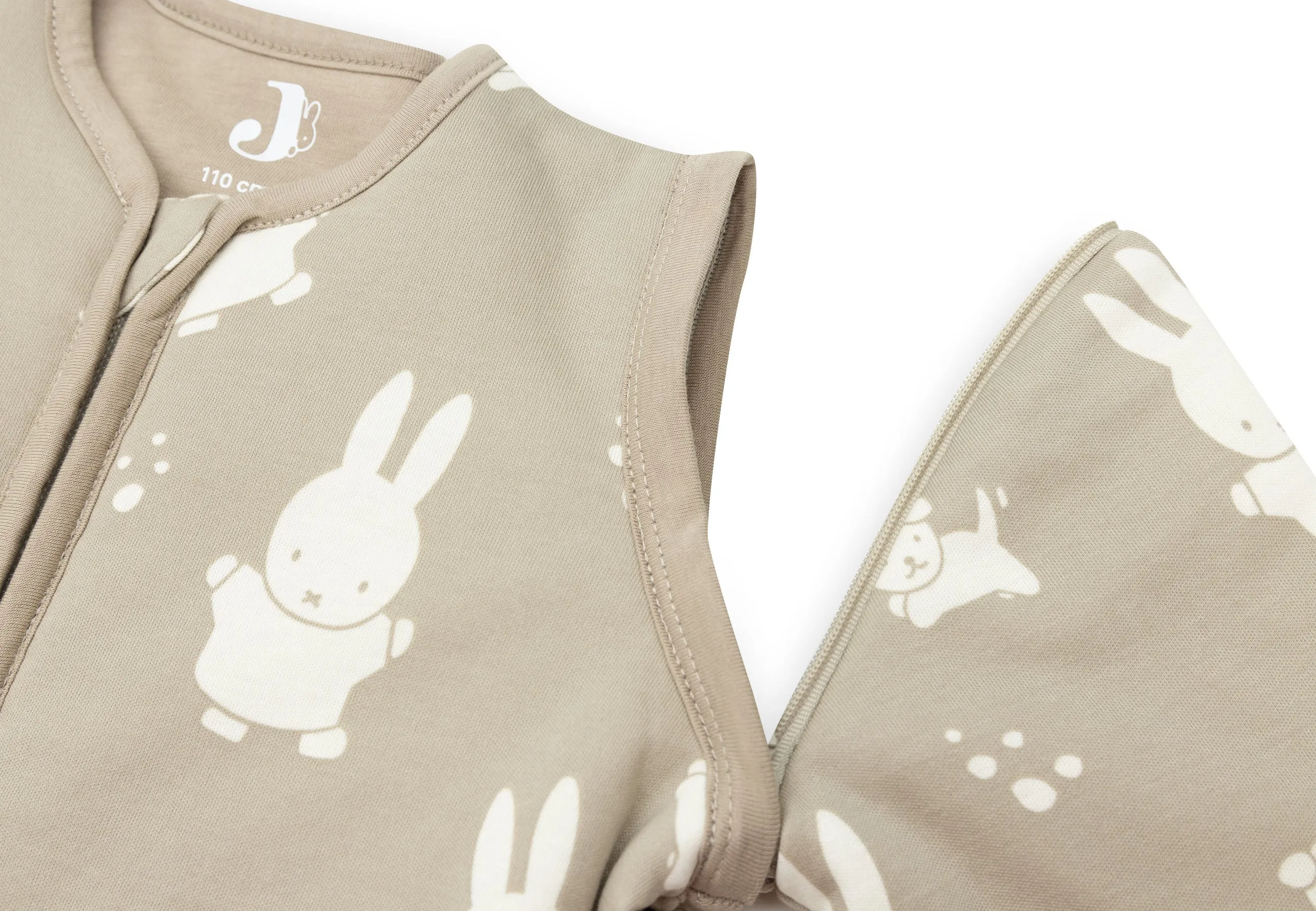 Baby Sleeping Bag Removable Sleeves 110cm Miffy  Snuffy - Olive Green