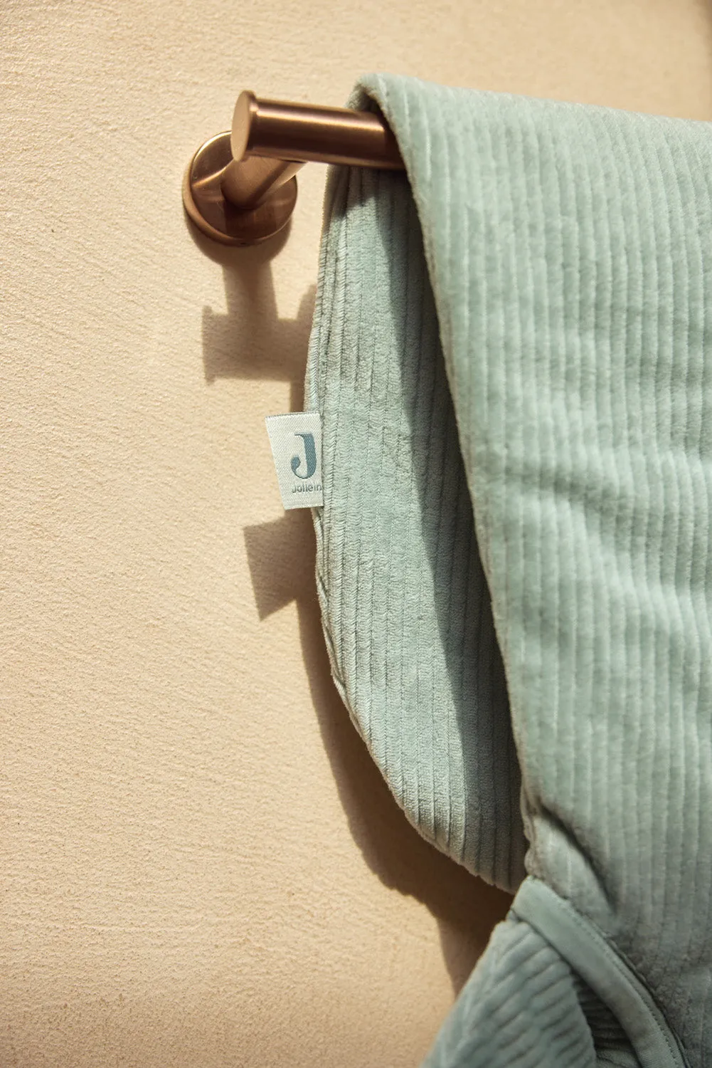Baby Sleeping Bag with Removable Sleeves 110cm Rib - Sea Green