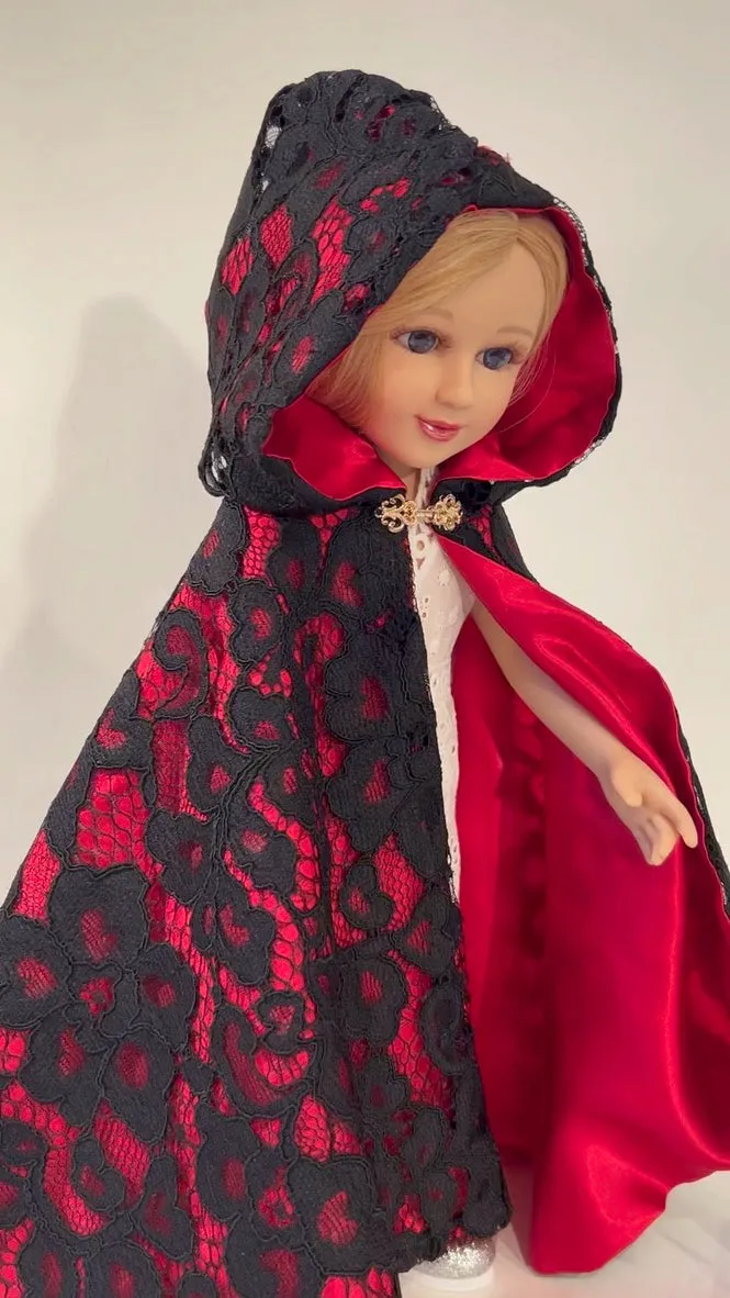 Black lace Cloak