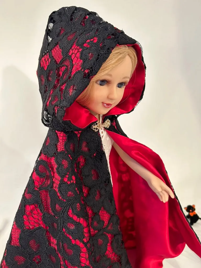 Black lace Cloak