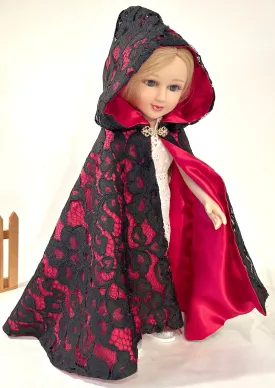 Black lace Cloak