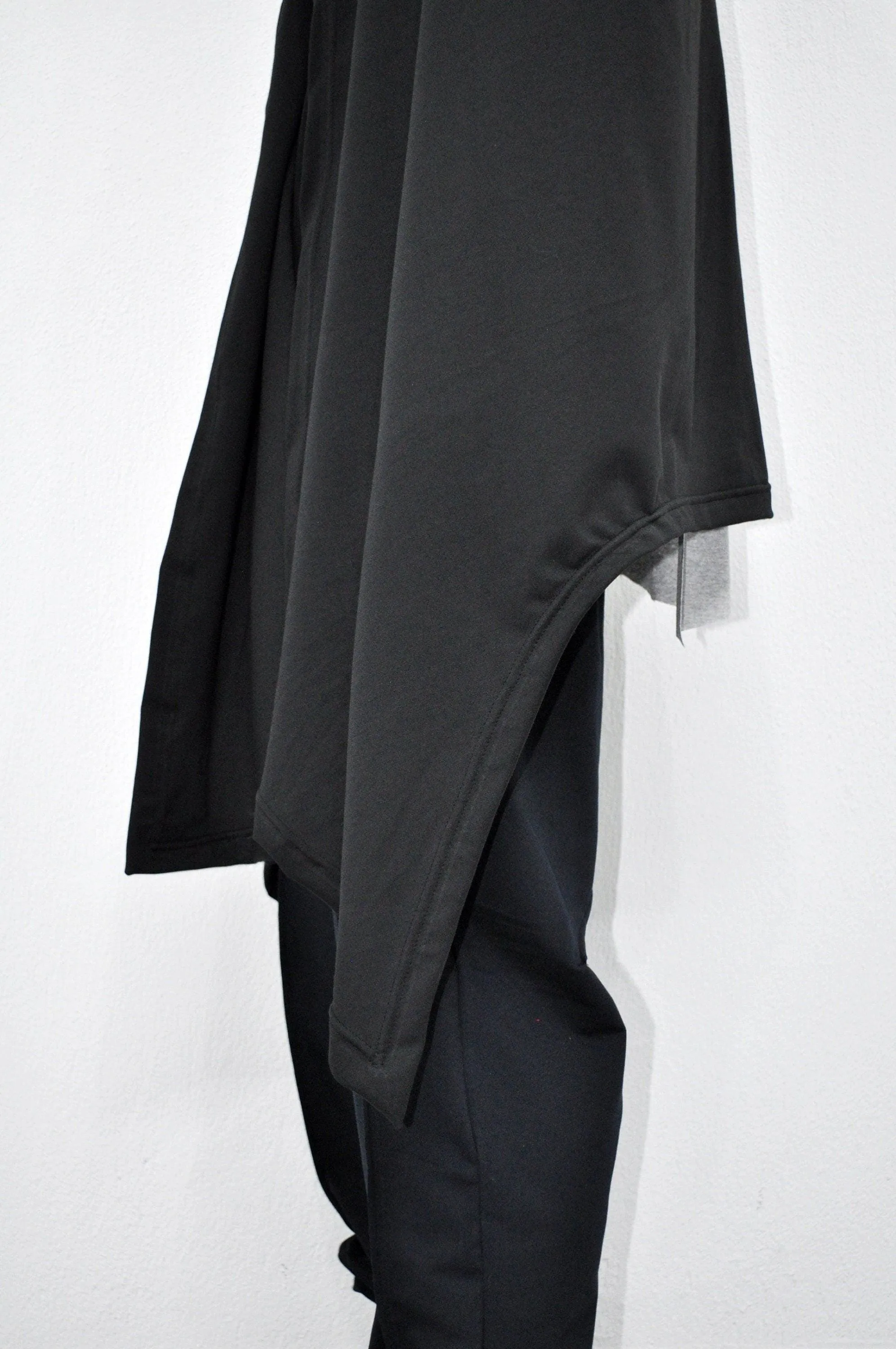 Black Overlong Cosplay Cloak,Poncho Cardigan Men Women,Shawl,Versatile Fantasy Robe, Renaissance Hooded Wizard, Medieval Cloak,Ritual-BB0165
