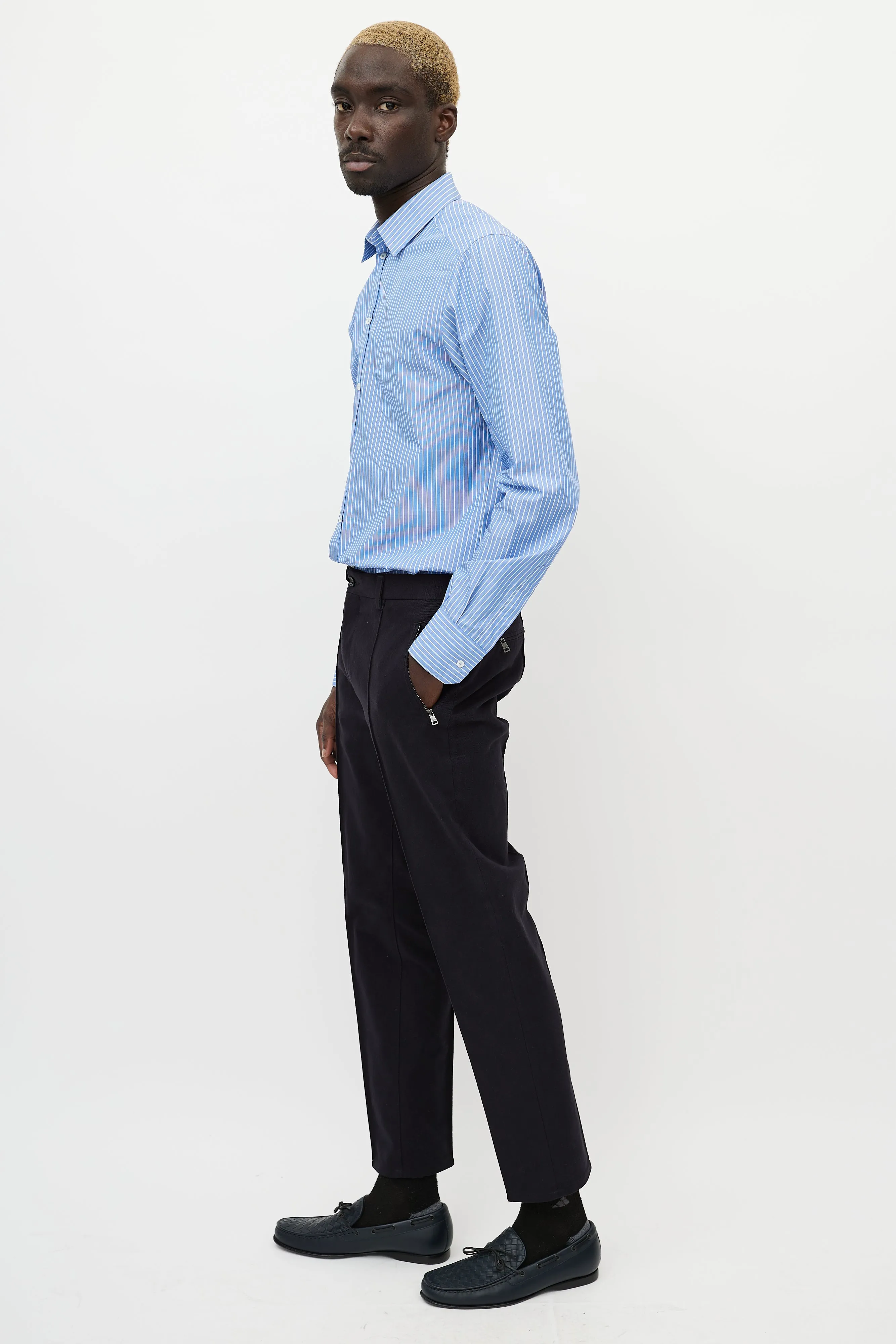 Black Thick Cotton Trouser