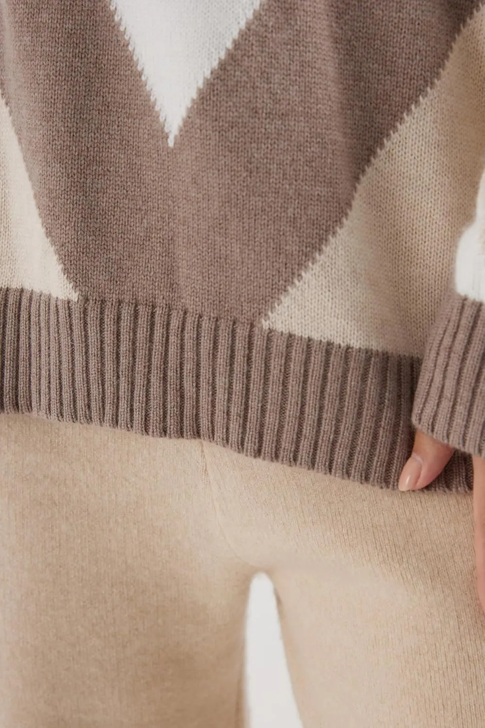 Cashmere Sweaters for Women Oversized V Neck Pullover, Long Sleeve Casual Loose Fit, Fall Fashion Top, Striped