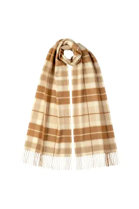 Check Cashmere & Vicuña Scarf