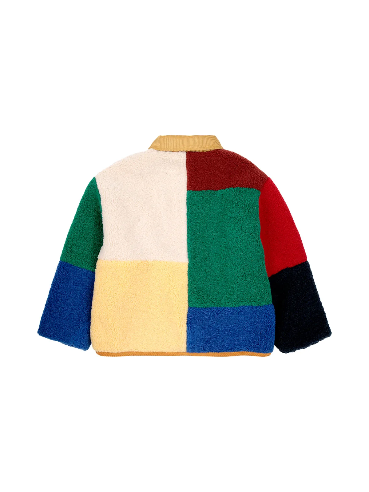 Colorblock Sheepskin Jacket