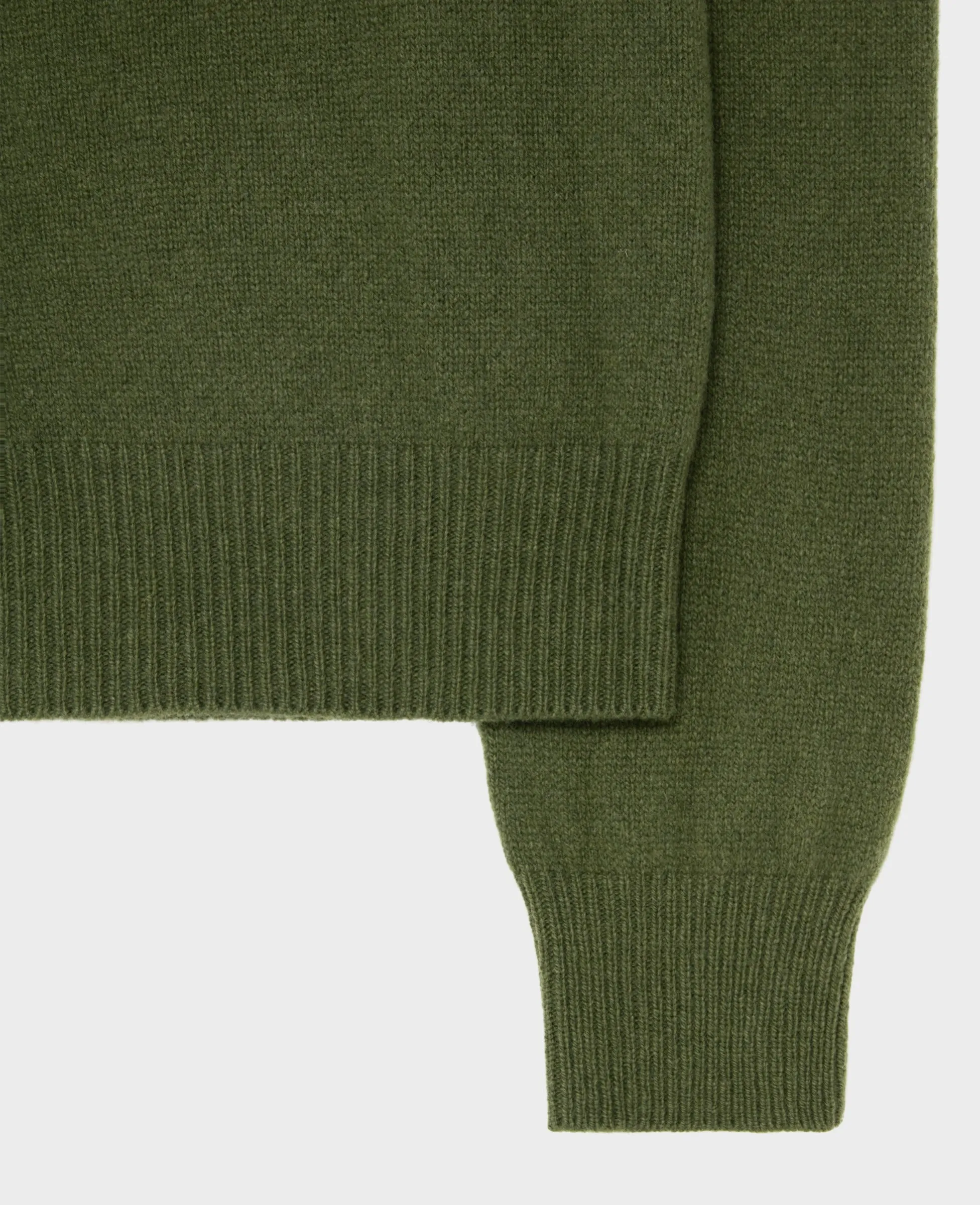 Crew Neck Cashmere and Wool Blend Jumper