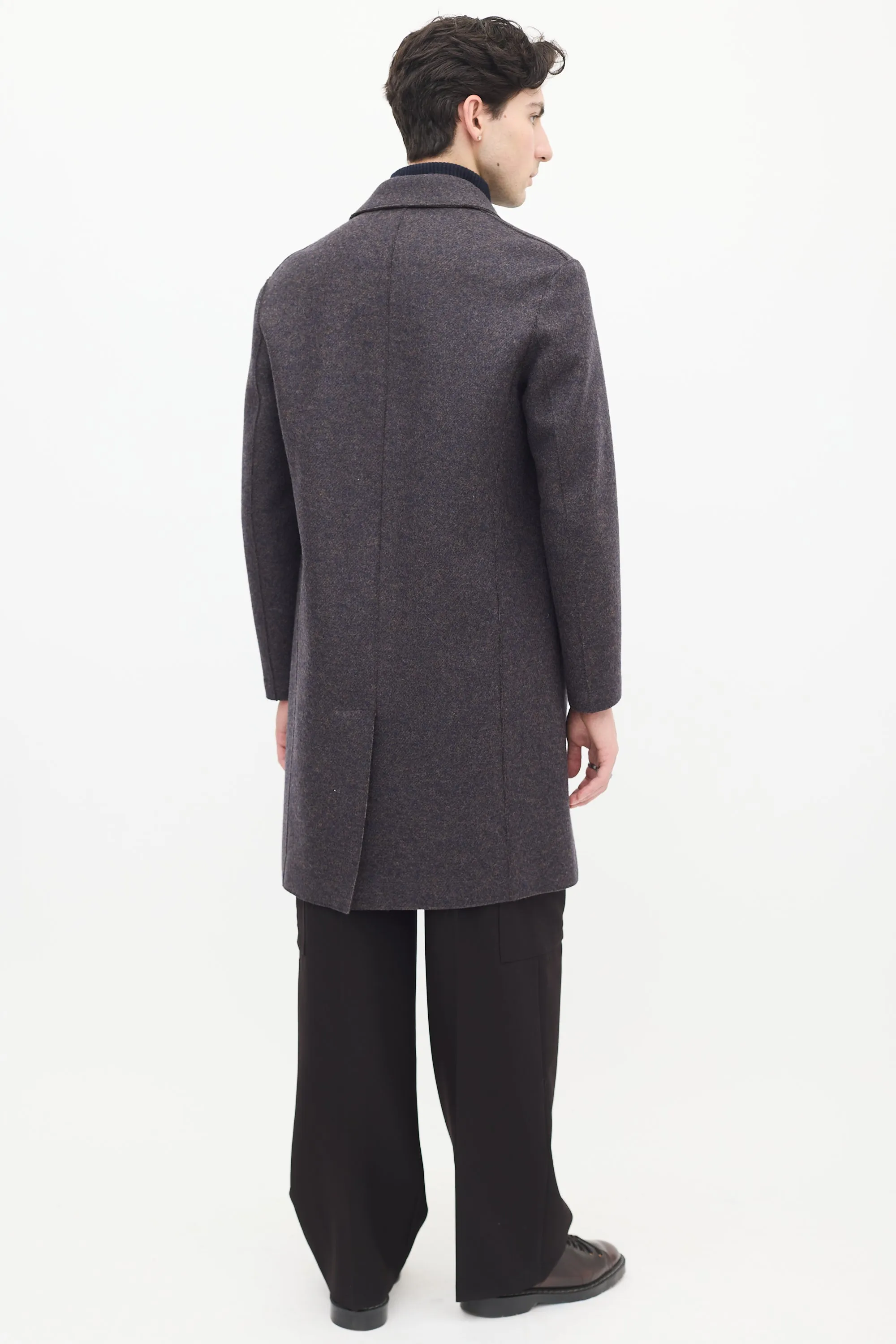 Dark Brown Wool Coat