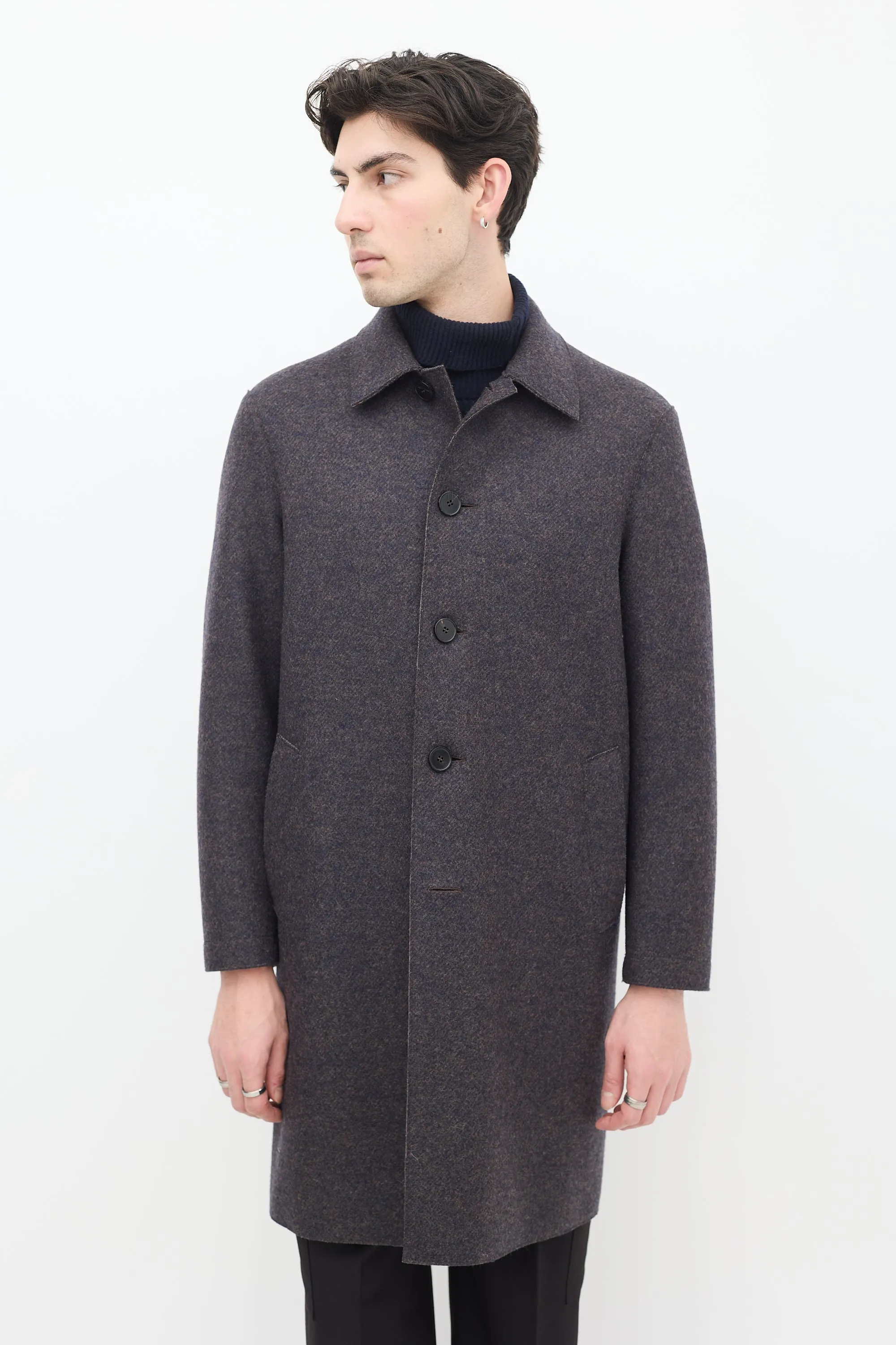 Dark Brown Wool Coat
