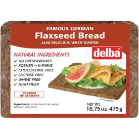 Delba FlaxSeed Bread - Packaged German Bread All Natural