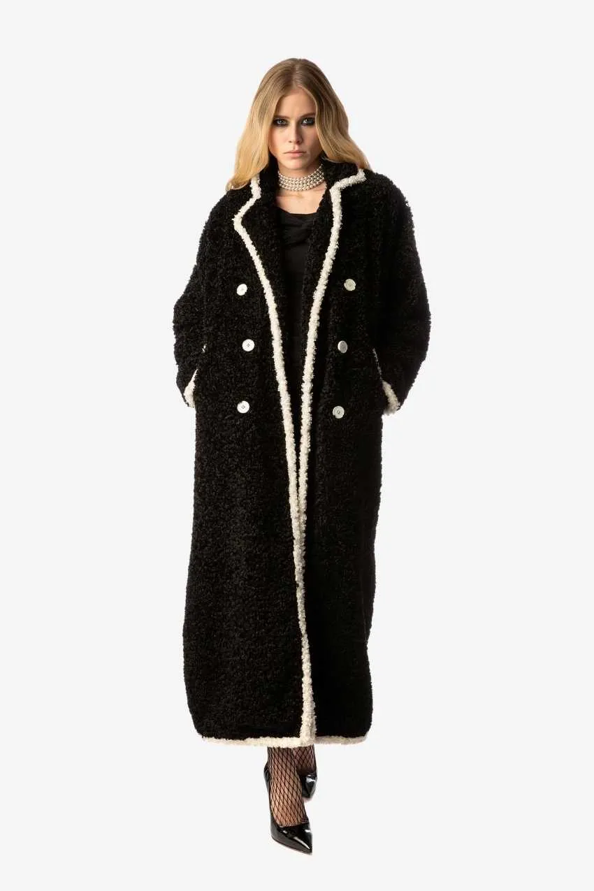 Do You Still Think About Me Eco Lamb Fur Long Coat