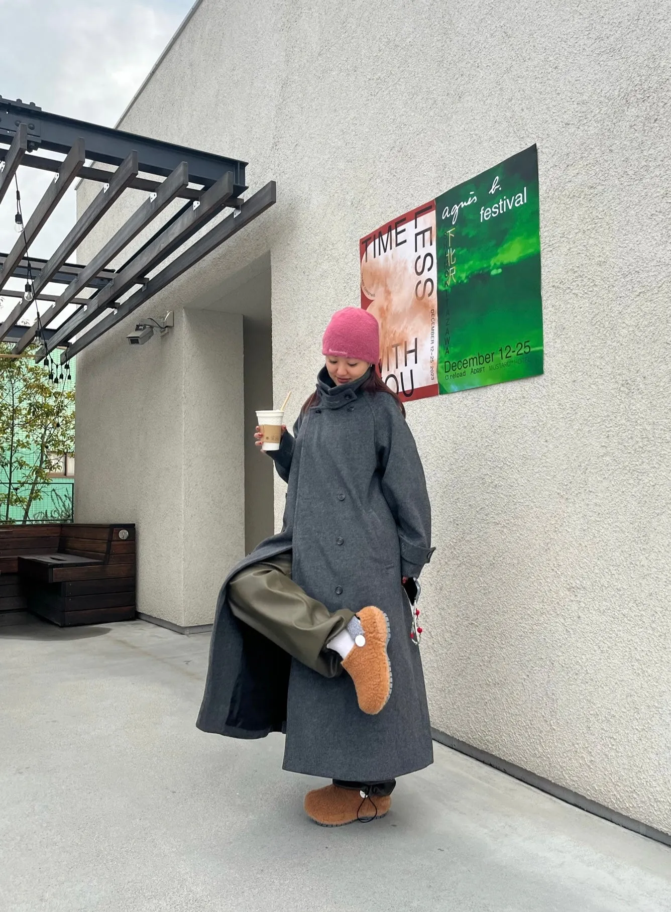 double long coat