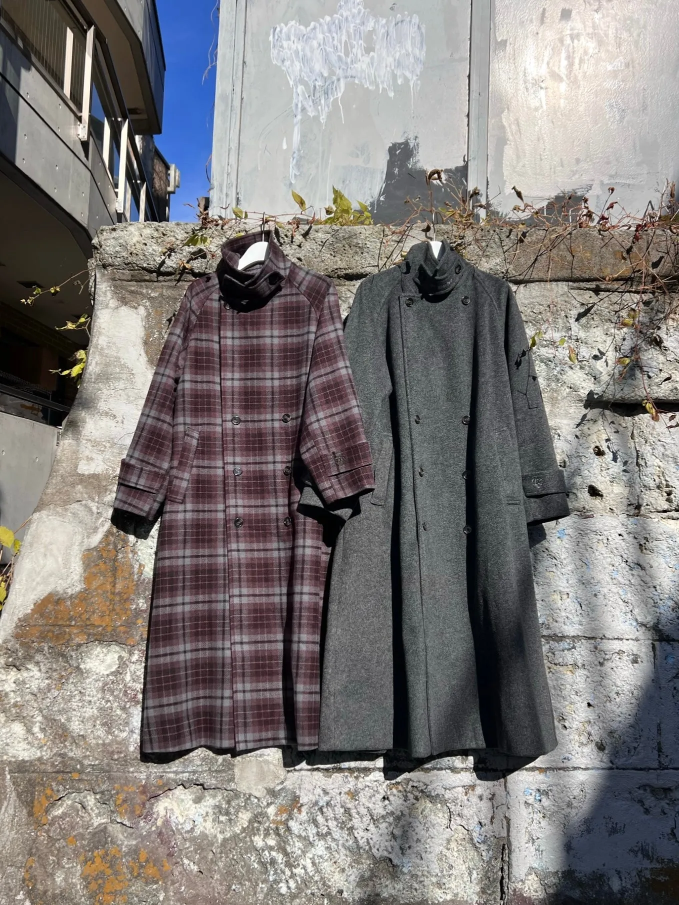 double long coat