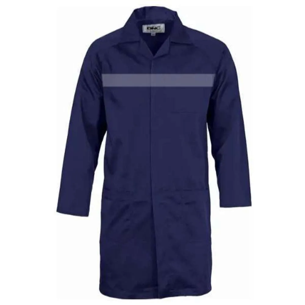 Dust Coat Navy Blue Poly Cotton Reflector (L) Size 38