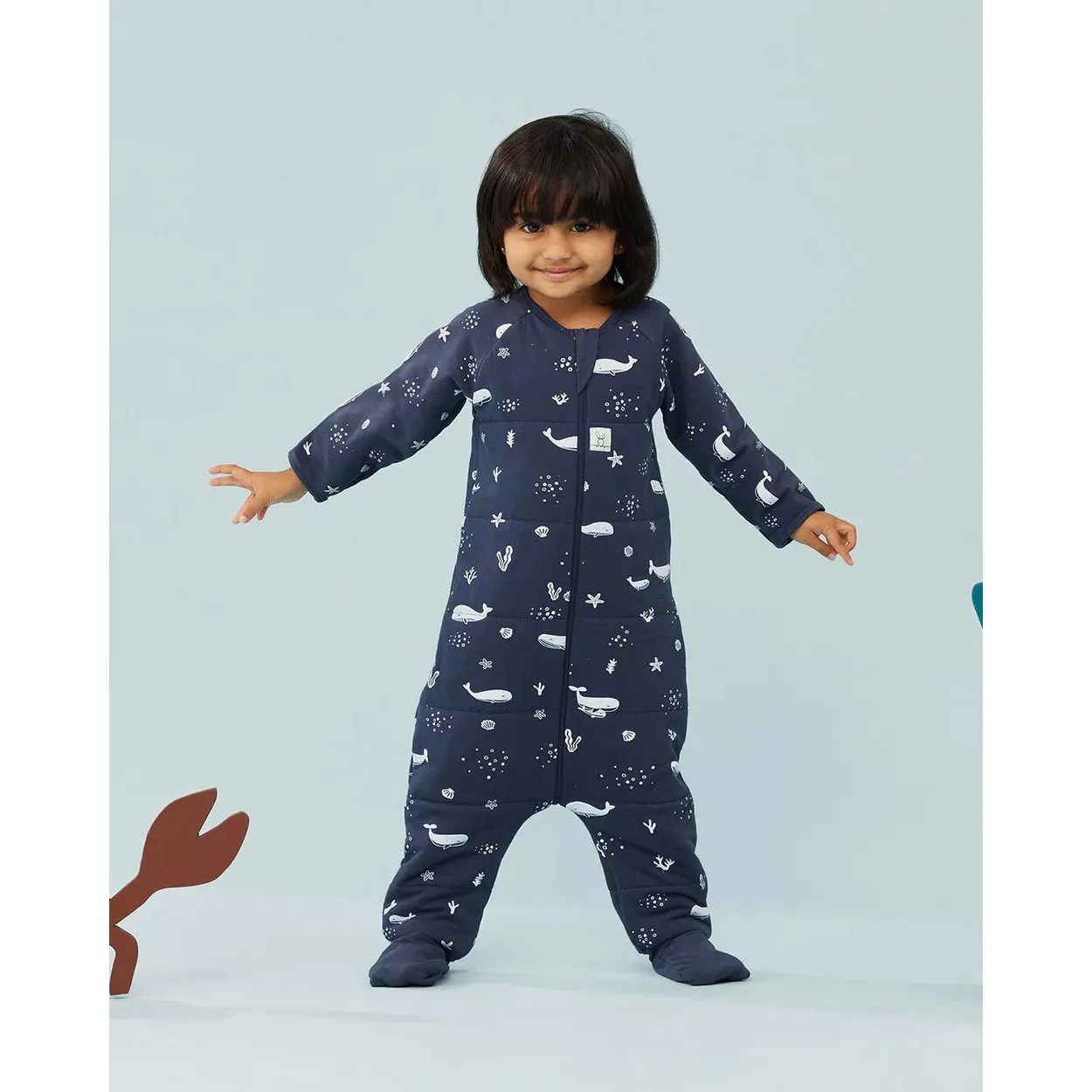 ergoPouch Sleep Onesies - 2.5 TOG - Whale