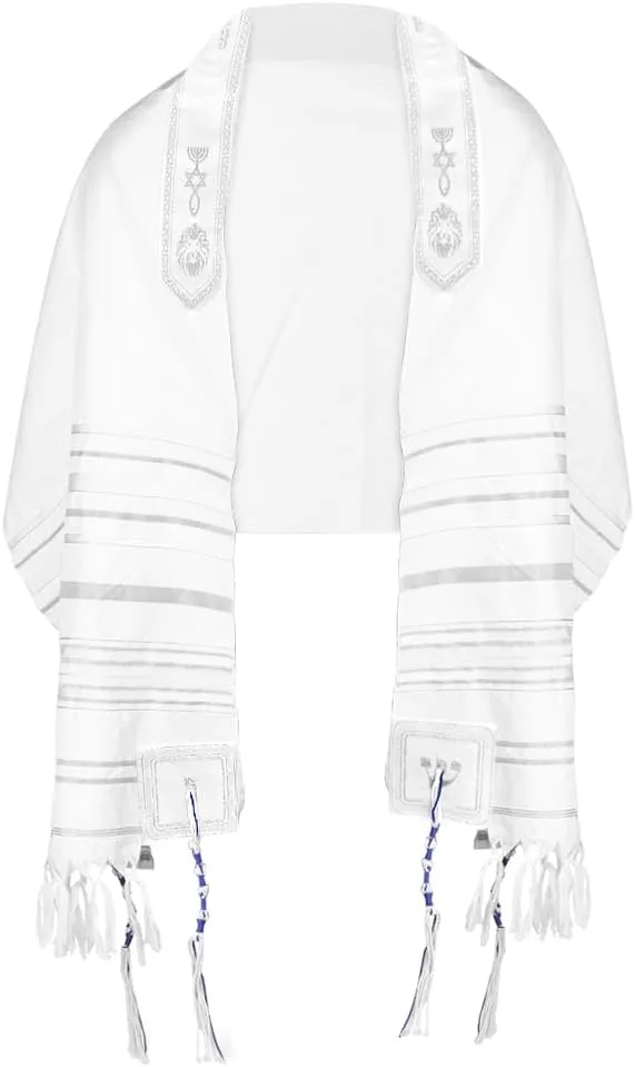 HalleluYAH Messianic Tallit Prayer Shawl 72"x 22" with Bag For Men & Women