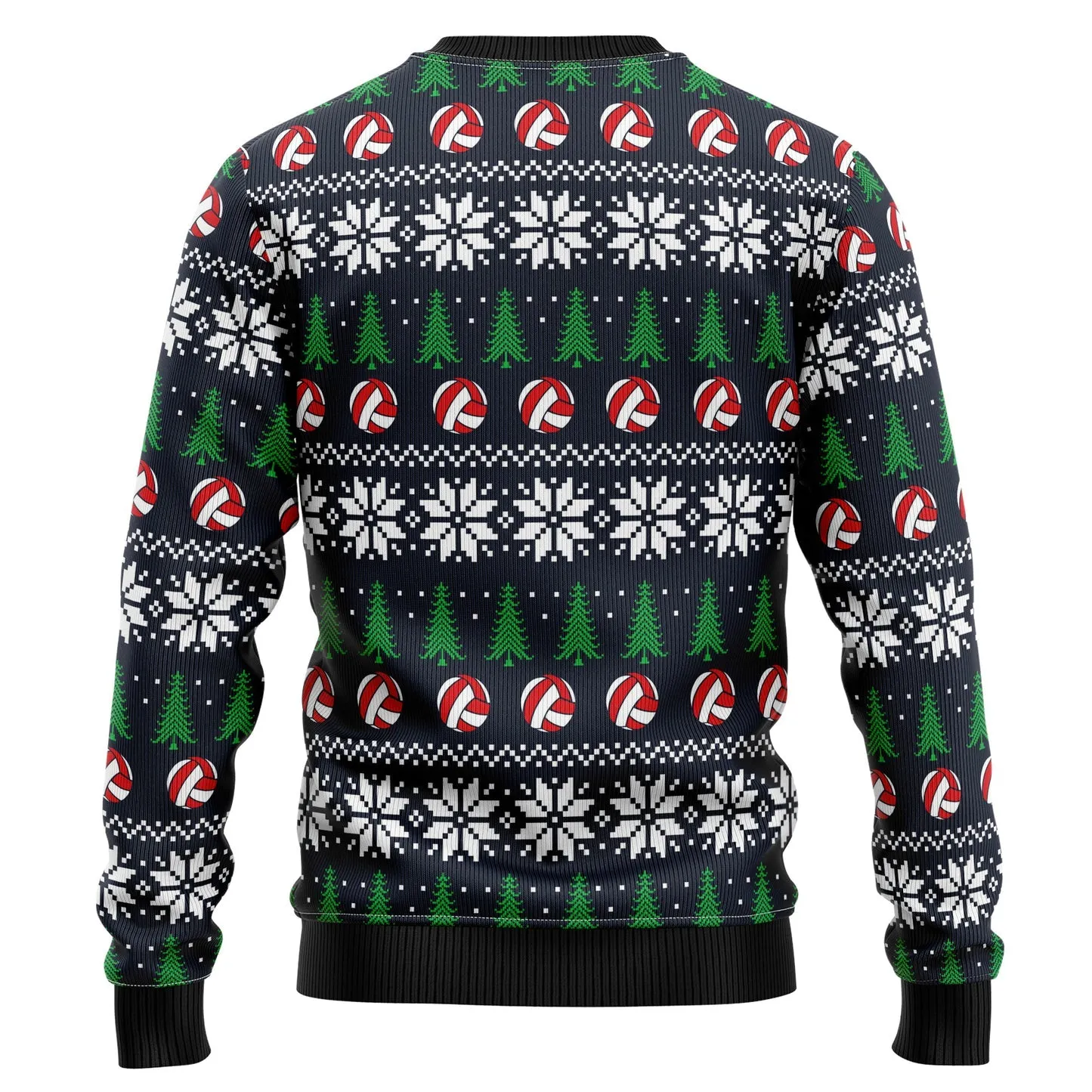 Holly Volley Volleyball Ugly Christmas Sweater, 3D Sweater Christmas for Volleyball Lovers