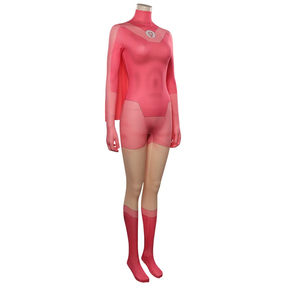 Invincible Atom Eve Cosplay Costume Jumpsuit Cloak Outfits Halloween Carnival Suit