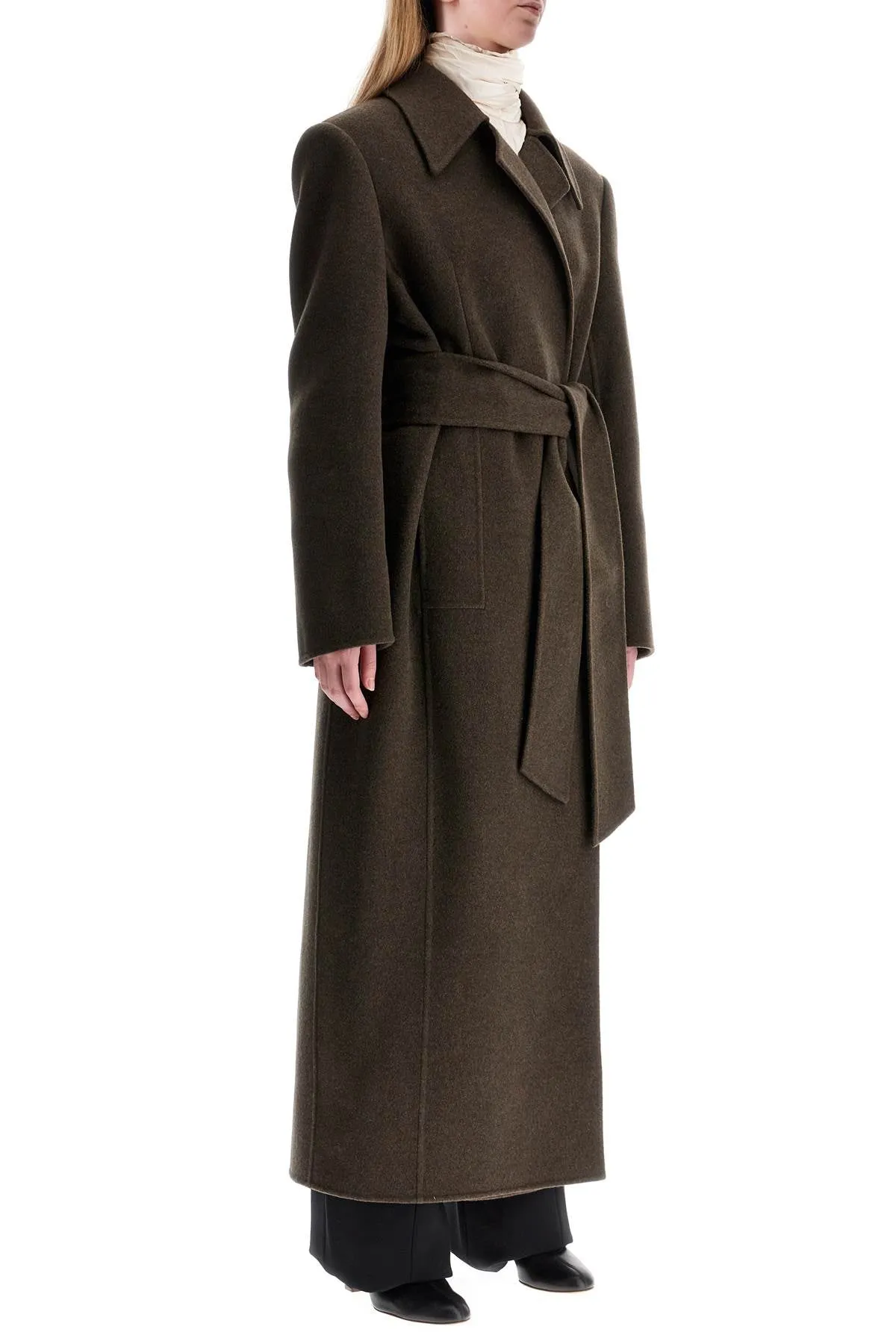 Khaite maxi robe coat 'lea