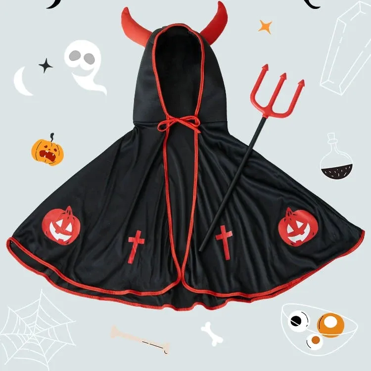 Kids' Cloak Costume Set: Vampire and Demon