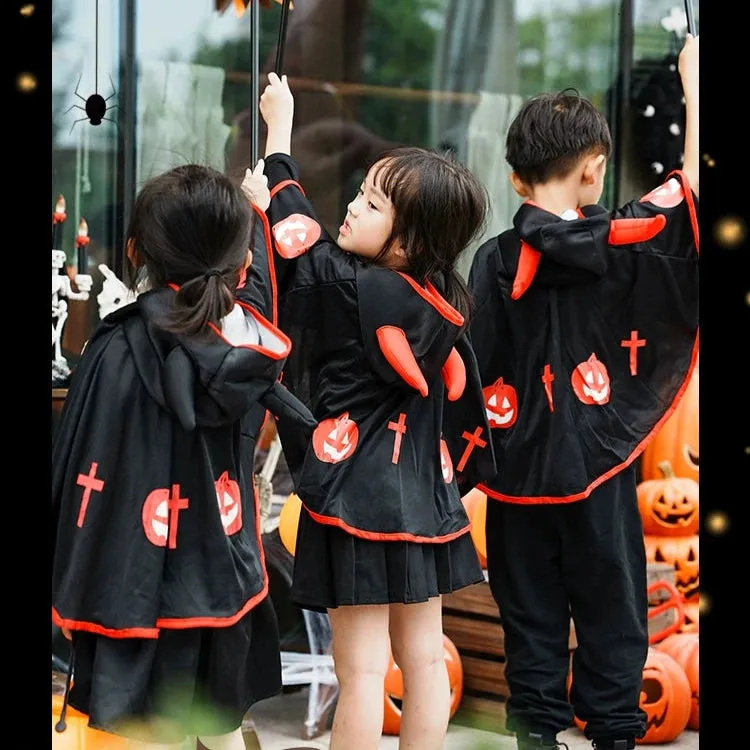 Kids' Cloak Costume Set: Vampire and Demon