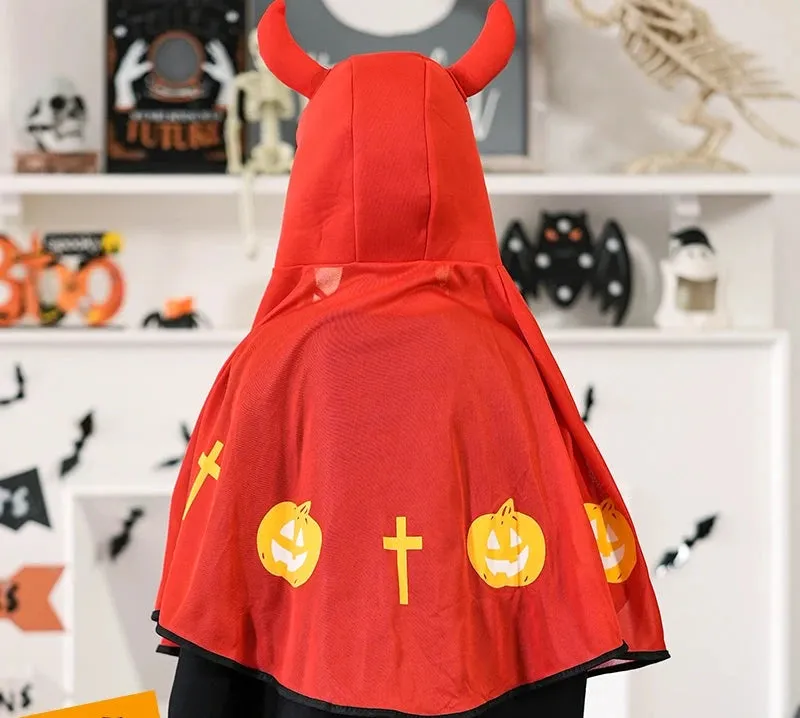 Kids' Cloak Costume Set: Vampire and Demon