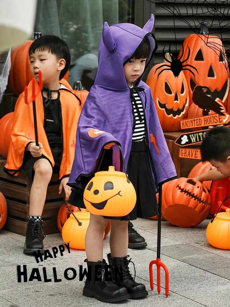 Kids' Cloak Costume Set: Vampire and Demon