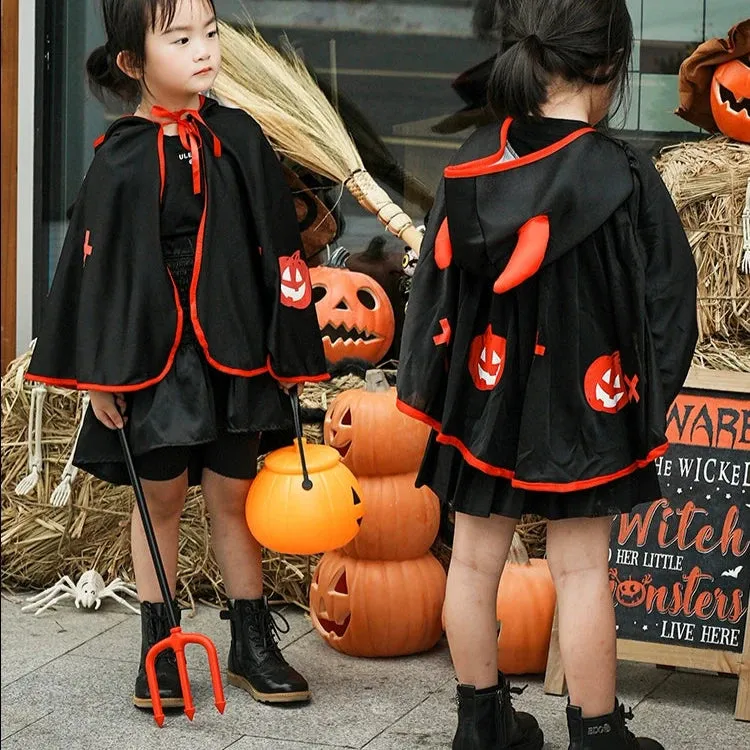 Kids' Cloak Costume Set: Vampire and Demon