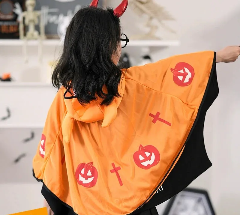 Kids' Cloak Costume Set: Vampire and Demon