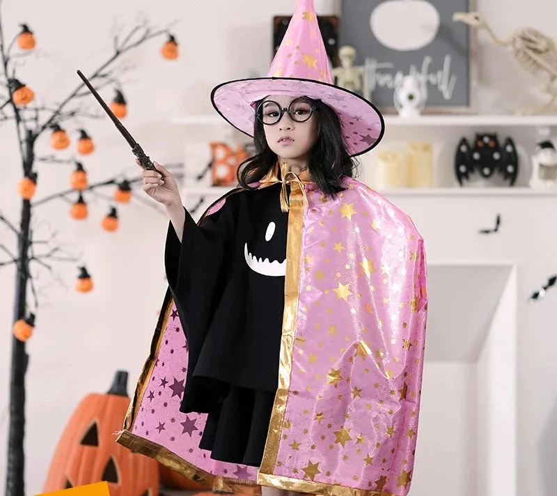 Kids' Cloak Costume Set: Vampire and Demon