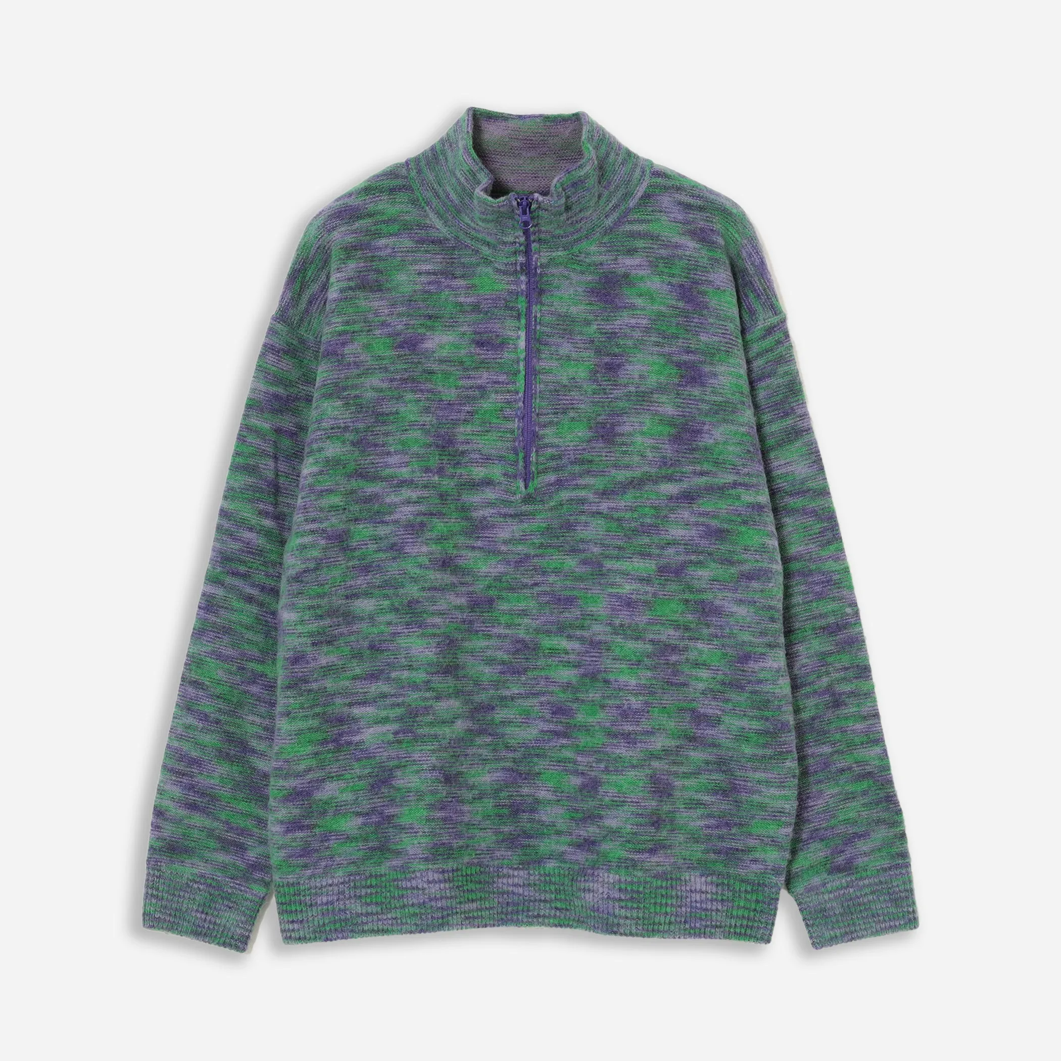 KLINE WOOL HZ KNITTED SWEATER - PURPLE