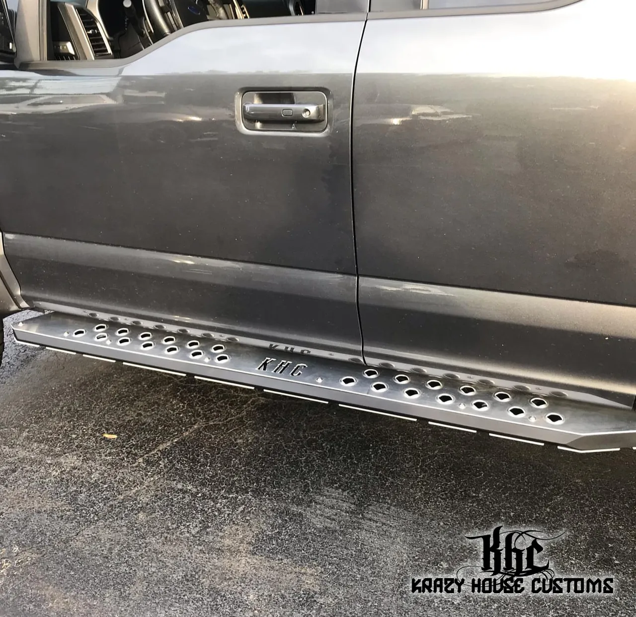 Krazy House Customs - Cab Length Raptor Running Boards/Rock Sliders