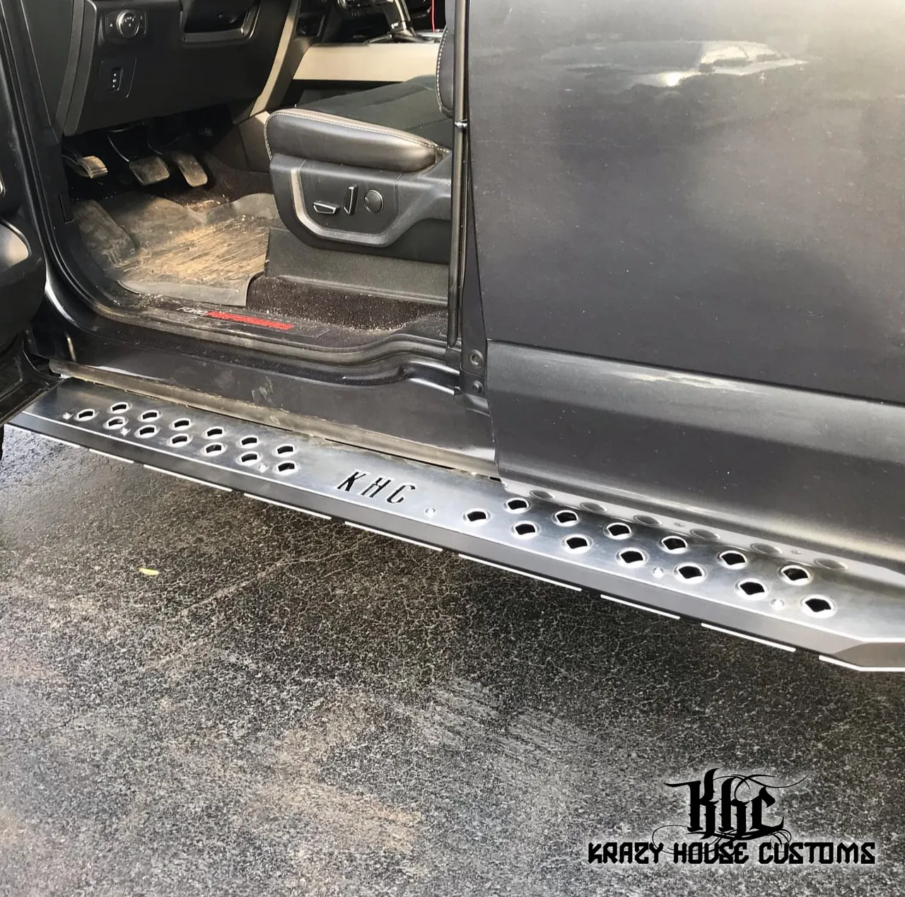 Krazy House Customs - Cab Length Raptor Running Boards/Rock Sliders