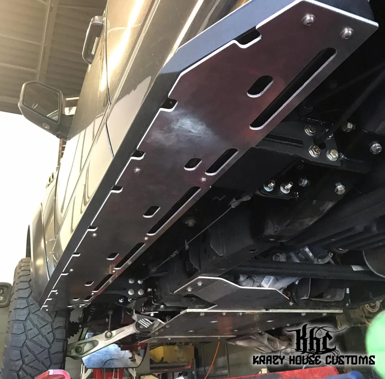 Krazy House Customs - Cab Length Raptor Running Boards/Rock Sliders