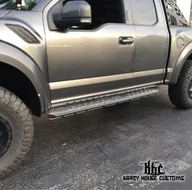 Krazy House Customs - Cab Length Raptor Running Boards/Rock Sliders