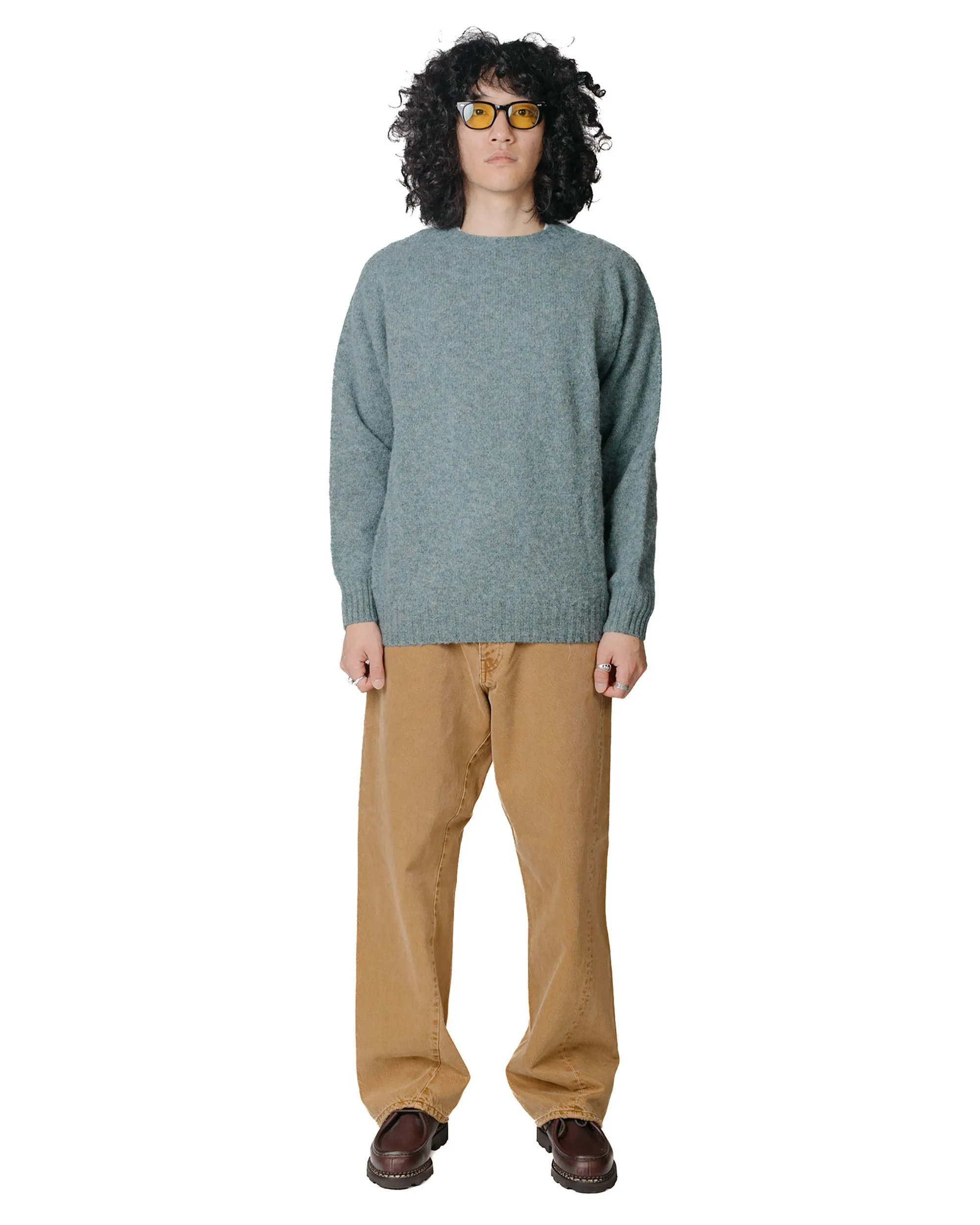 Lost & Found Shaggy Sweater Graphite Green