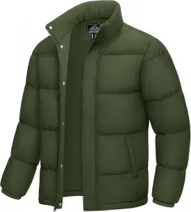 MAGCOMSEN Men's Down Jacket Warm Puffer Jacket Winter Coats Water Resistant Windproof Insulated Jacket