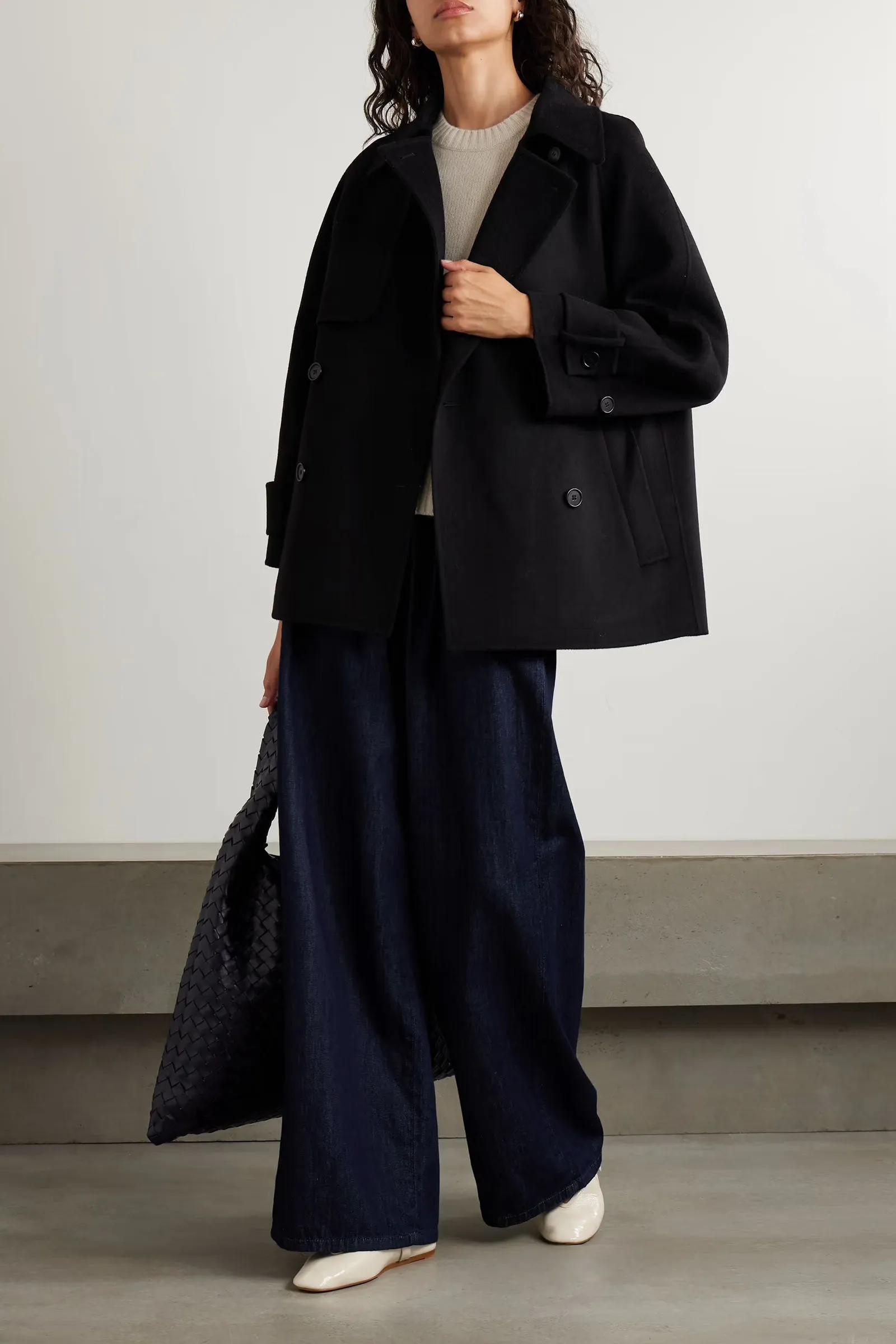 Marne Double-breasted Wool and Cashmere-blend Coat