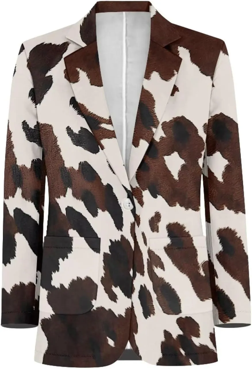 Men's Casual Sport Coat Lightweight One Button Suit Long Sleeve Jackets Novelty Blazer for Wedding Prom Dinner