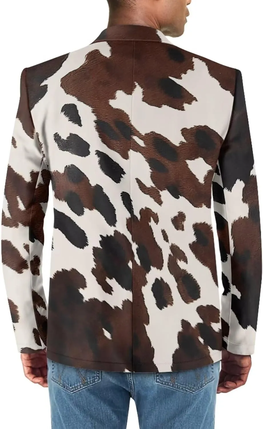 Men's Casual Sport Coat Lightweight One Button Suit Long Sleeve Jackets Novelty Blazer for Wedding Prom Dinner