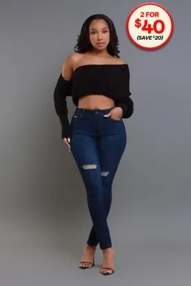 Multi Way Wrap Sweater - Black