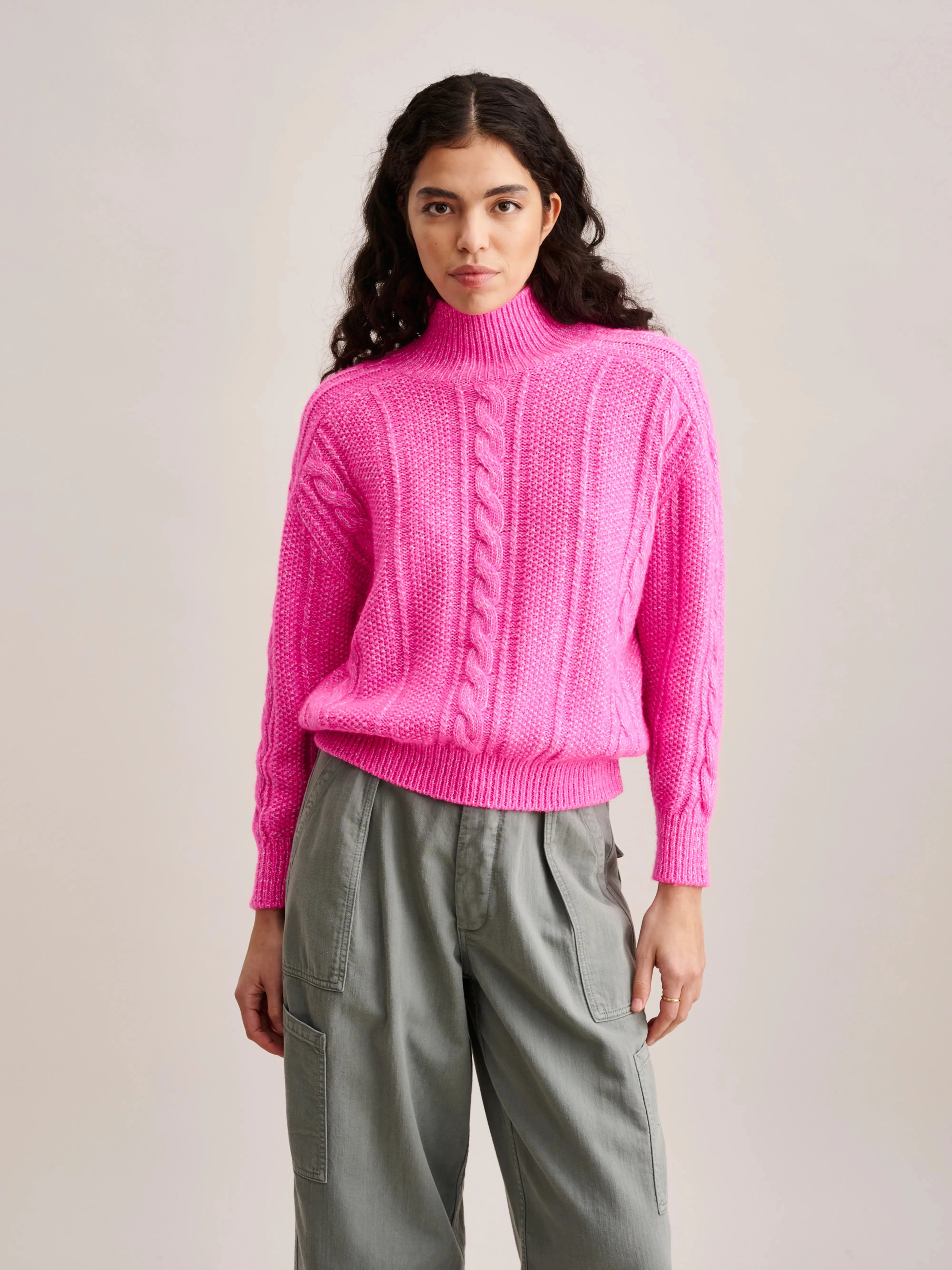 Nanphu Sweater (232 / W / FLUO PINK)
