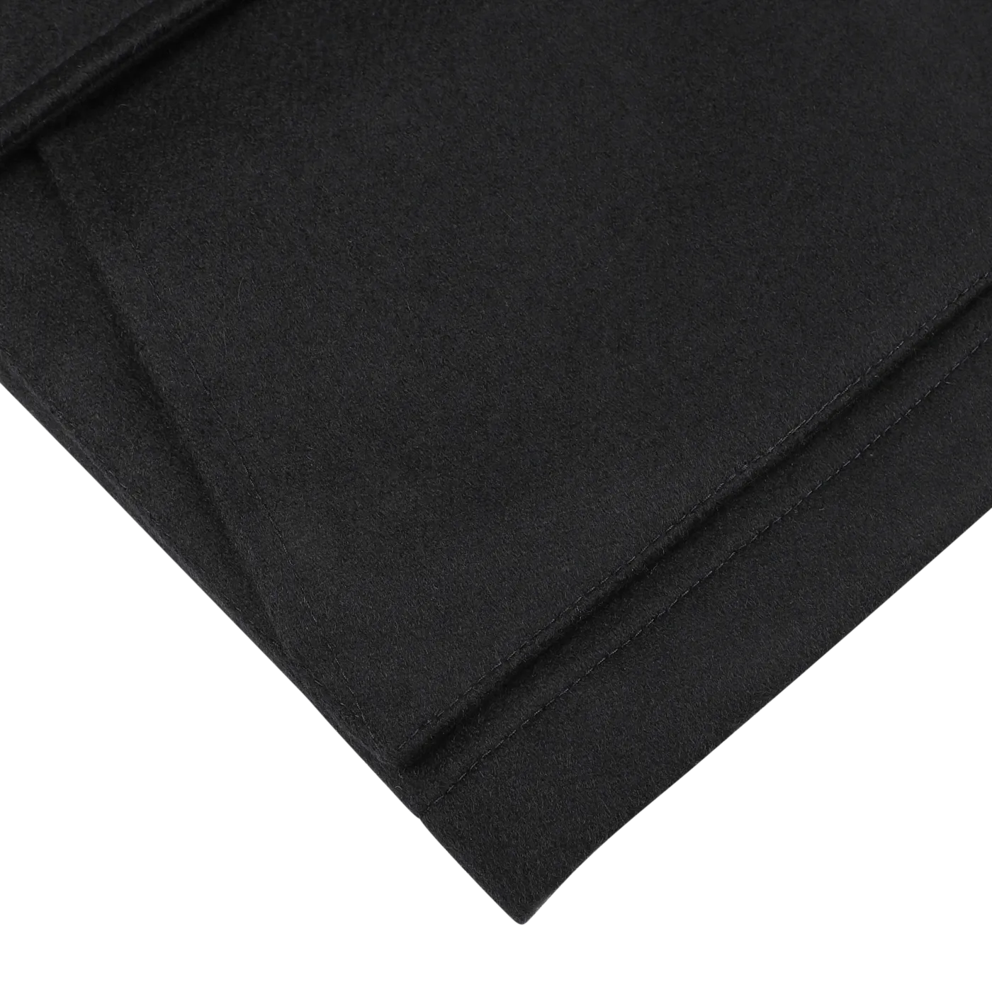 Navy Blue Cashmere Car Coat
